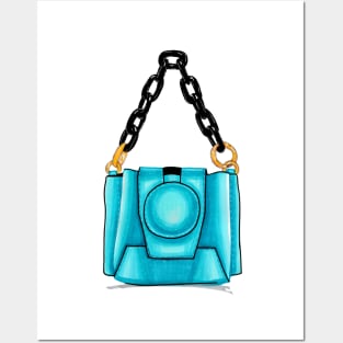 Blue Women's Bag Posters and Art